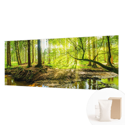 Fototapete fürs Schlafzimmer mit einer grünen Landschaft
