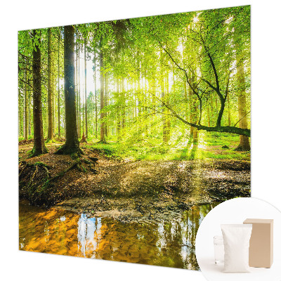Fototapete fürs Schlafzimmer mit einer grünen Landschaft