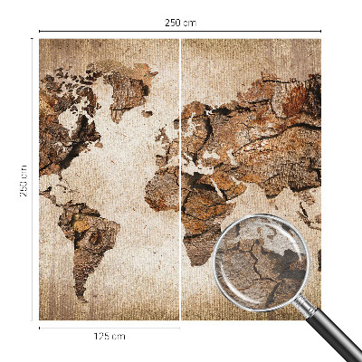 Motivtapete aus Vlies Holzkarte