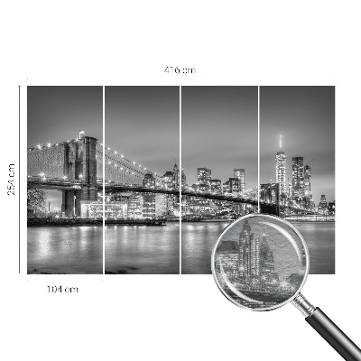 Vlies-Fototapete fürs Kinderzimmer mit Motiv der Metropolis-Brücke