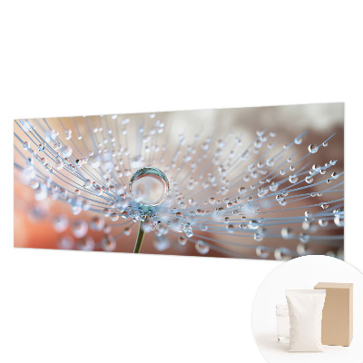 Motivtapete Ein Tropfen auf einem Löwenzahn