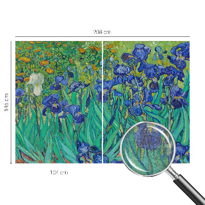Dekorative Wand-Fototapete mit Motiv Gartenblumen