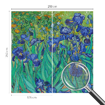 Dekorative Wand-Fototapete mit Motiv Gartenblumen