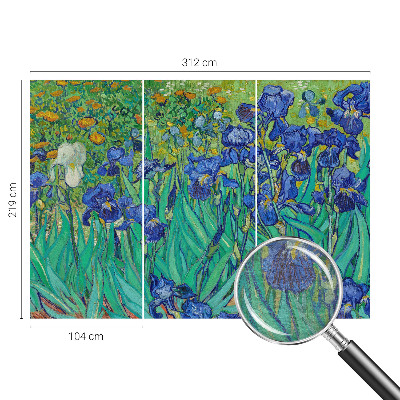 Dekorative Wand-Fototapete mit Motiv Gartenblumen