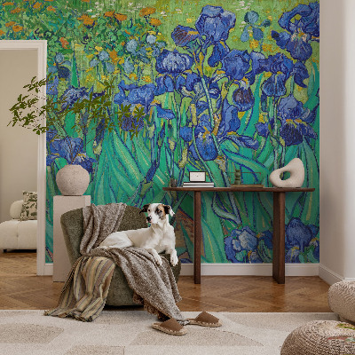 Dekorative Wand-Fototapete mit Motiv Gartenblumen