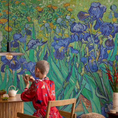 Dekorative Wand-Fototapete Gartenblumen