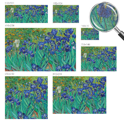 Dekorative Wand-Fototapete mit Motiv Gartenblumen