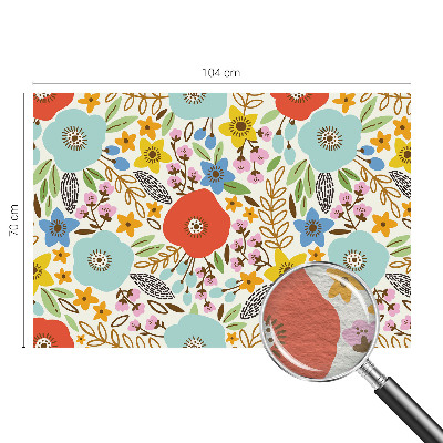 Motivtapete aus Vlies mit Blumenmuster