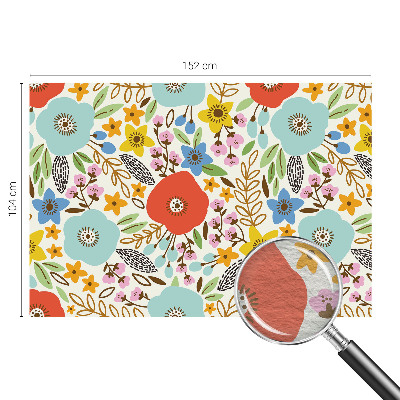 Motivtapete aus Vlies mit Blumenmuster