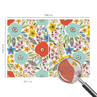 Motivtapete aus Vlies mit Blumenmuster