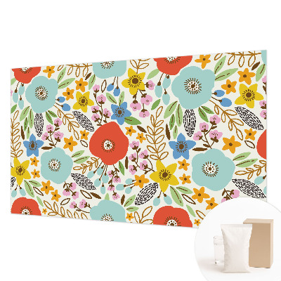 Motivtapete aus Vlies mit Blumenmuster