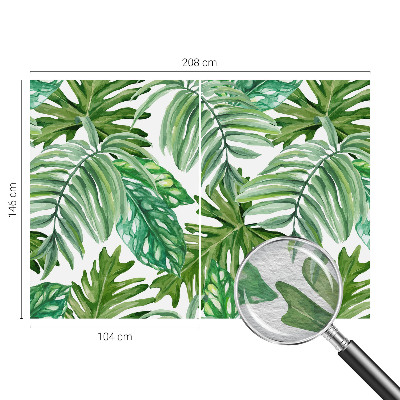 Fototapete aus Vlies mit exotischem Blattmotiv