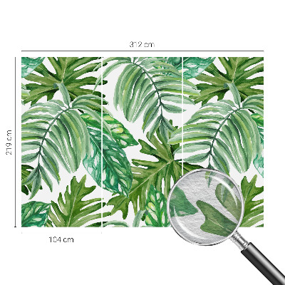 Fototapete aus Vlies mit exotischem Blattmotiv