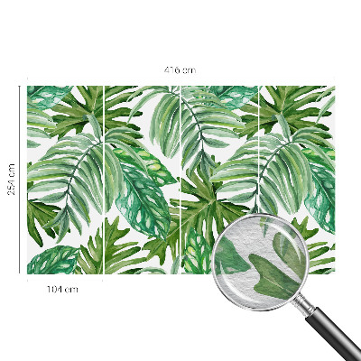 Fototapete aus Vlies mit exotischem Blattmotiv