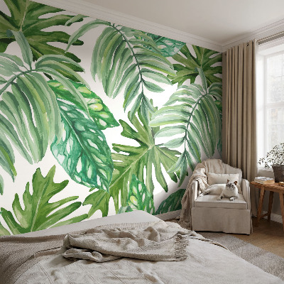 Fototapete aus Vlies mit exotischem Blattmotiv