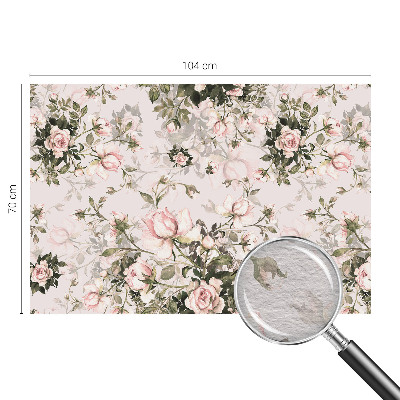 Vlies-Fototapete nach Maß mit Blumenmuster