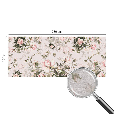 Vlies-Fototapete nach Maß mit Blumenmuster