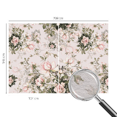 Vlies-Fototapete nach Maß mit Blumenmuster