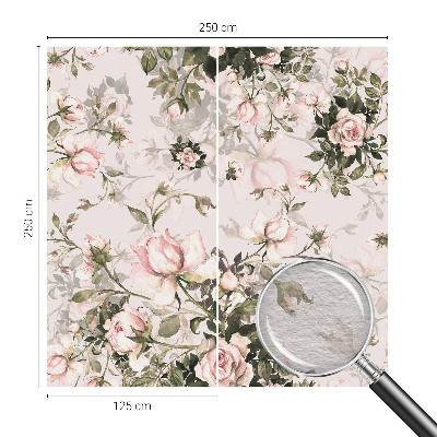 Vlies-Fototapete nach Maß mit Blumenmuster