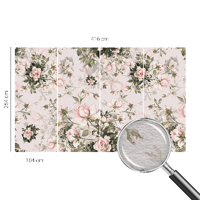 Vlies-Fototapete nach Maß mit Blumenmuster