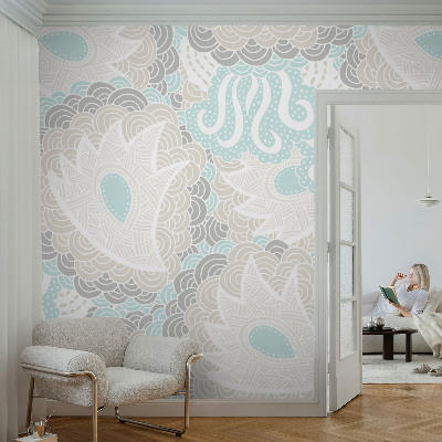 Vlies-Fototapete fürs Wohnzimmer mit abstrakten Mustern