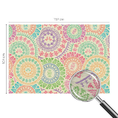 Vlies-Fototapete fürs Schlafzimmer mit bunten Mandalas