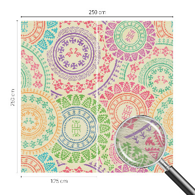 Vlies-Fototapete fürs Schlafzimmer mit bunten Mandalas