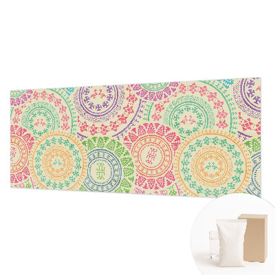 Vlies-Fototapete fürs Schlafzimmer mit bunten Mandalas