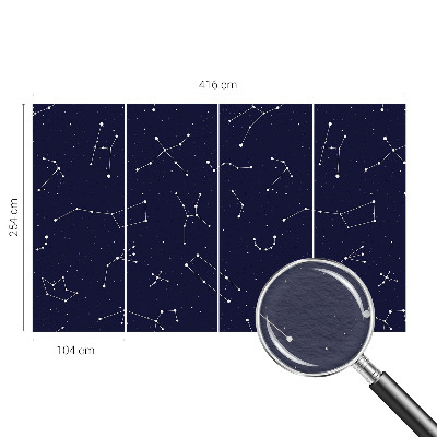 Vlies-Fototapete fürs Kinderzimmer mit Astro-Himmel