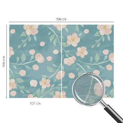 Vliestapete fürs Schlafzimmer mit floralem Muster in eleganter Optik