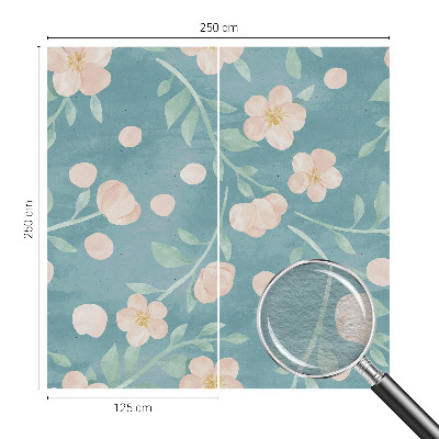 Vliestapete fürs Schlafzimmer mit floralem Muster in eleganter Optik