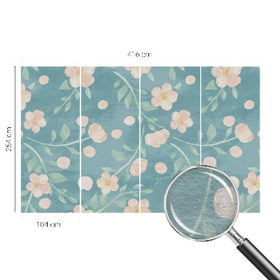 Vliestapete fürs Schlafzimmer mit floralem Muster in eleganter Optik