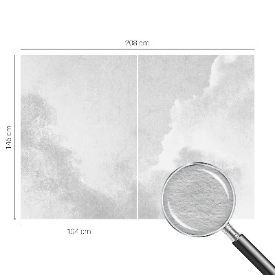 Bedruckte Vlies-Fototapete Zarte Wolken