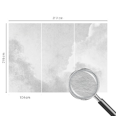 Bedruckte Vlies-Fototapete Zarte Wolken