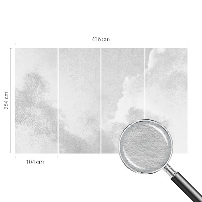 Bedruckte Vlies-Fototapete Zarte Wolken