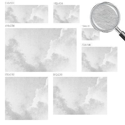 Bedruckte Vlies-Fototapete Zarte Wolken