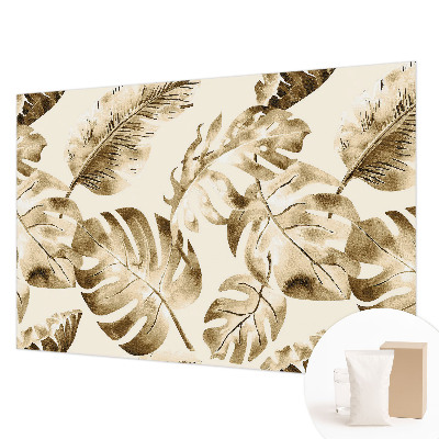 Moderne Vlies-Fototapete mit einem Motiv exotischer Flora