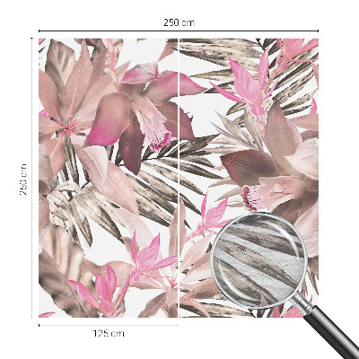 Wand-Fototapete mit exotischem Blumenmotiv