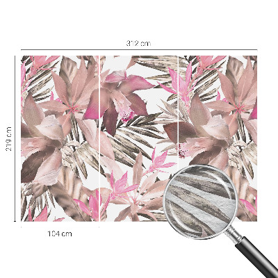 Wand-Fototapete mit exotischem Blumenmotiv