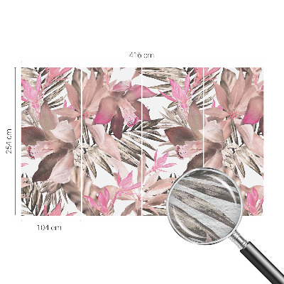Wand-Fototapete mit exotischem Blumenmotiv