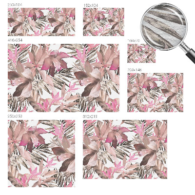 Wand-Fototapete mit exotischem Blumenmotiv