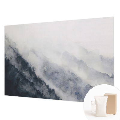 Dekorative Wand-Fototapete mit dem Motiv „Bergnebel”
