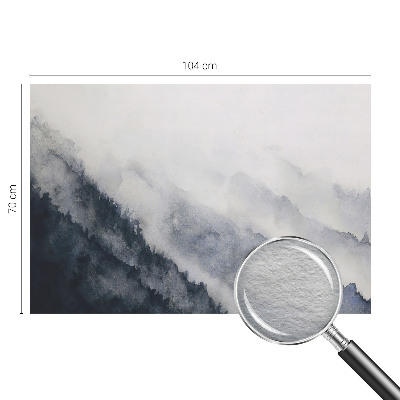 Dekorative Wand-Fototapete mit dem Motiv „Bergnebel”