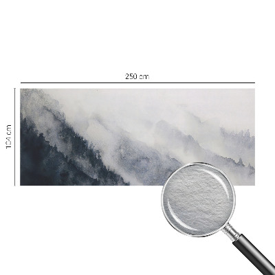 Dekorative Wand-Fototapete mit dem Motiv „Bergnebel”