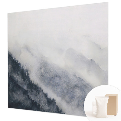 Dekorative Wand-Fototapete mit dem Motiv „Bergnebel”