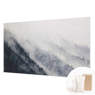 Dekorative Wand-Fototapete mit dem Motiv „Bergnebel”