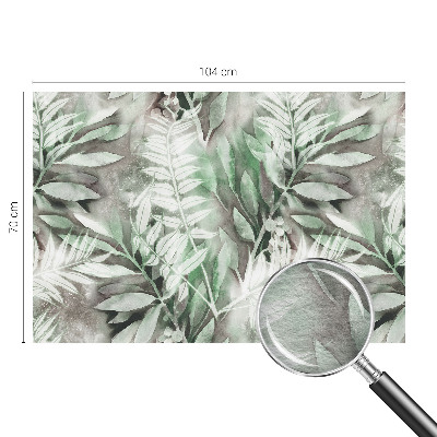 Fototapete aus Vlies mit Aquarellblättern als Motiv