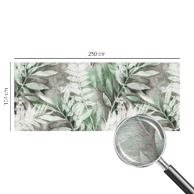 Fototapete aus Vlies mit Aquarellblättern als Motiv