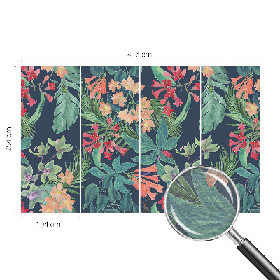 Fototapete fürs Kinderzimmer Tropische Blumen