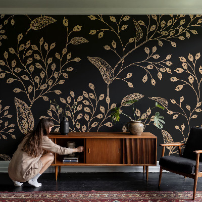 Vlies-Fototapete nach Maß mit botanischem Motiv für eine elegante Wandgestaltung